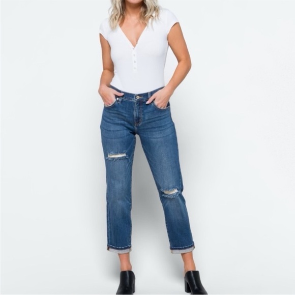 KanCan Denim - KanCan Marion Boyfriend Jeans Cuffed